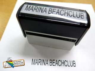 Inktstempel zelfinktend afmeting 75x15mm